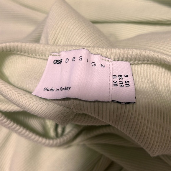 NWOT Pastel Green Sleeveless Ribbed High Neck Maxi Dress |Size 6 | ASOS DESIGN - Picture 7 of 7